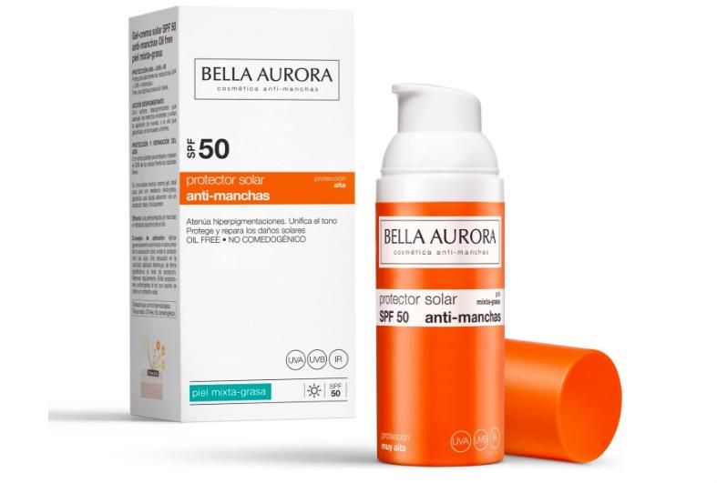 Protector solar facial de Bella Aurora