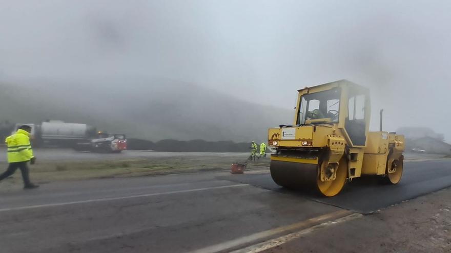Las obras que se abordan actualmente en Arbas del Puerto.