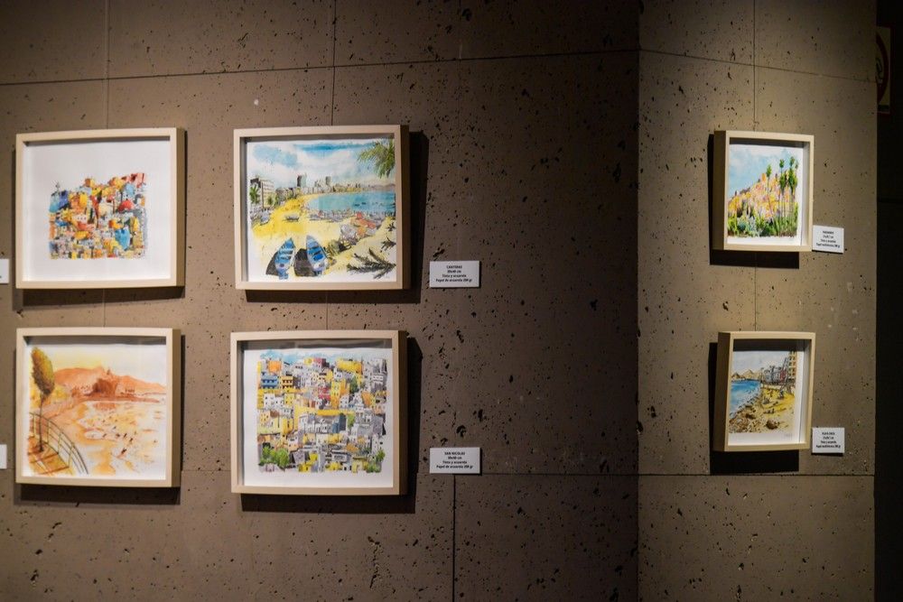 Exposición de ilustraciones de Las Palmas de Gran Canaria