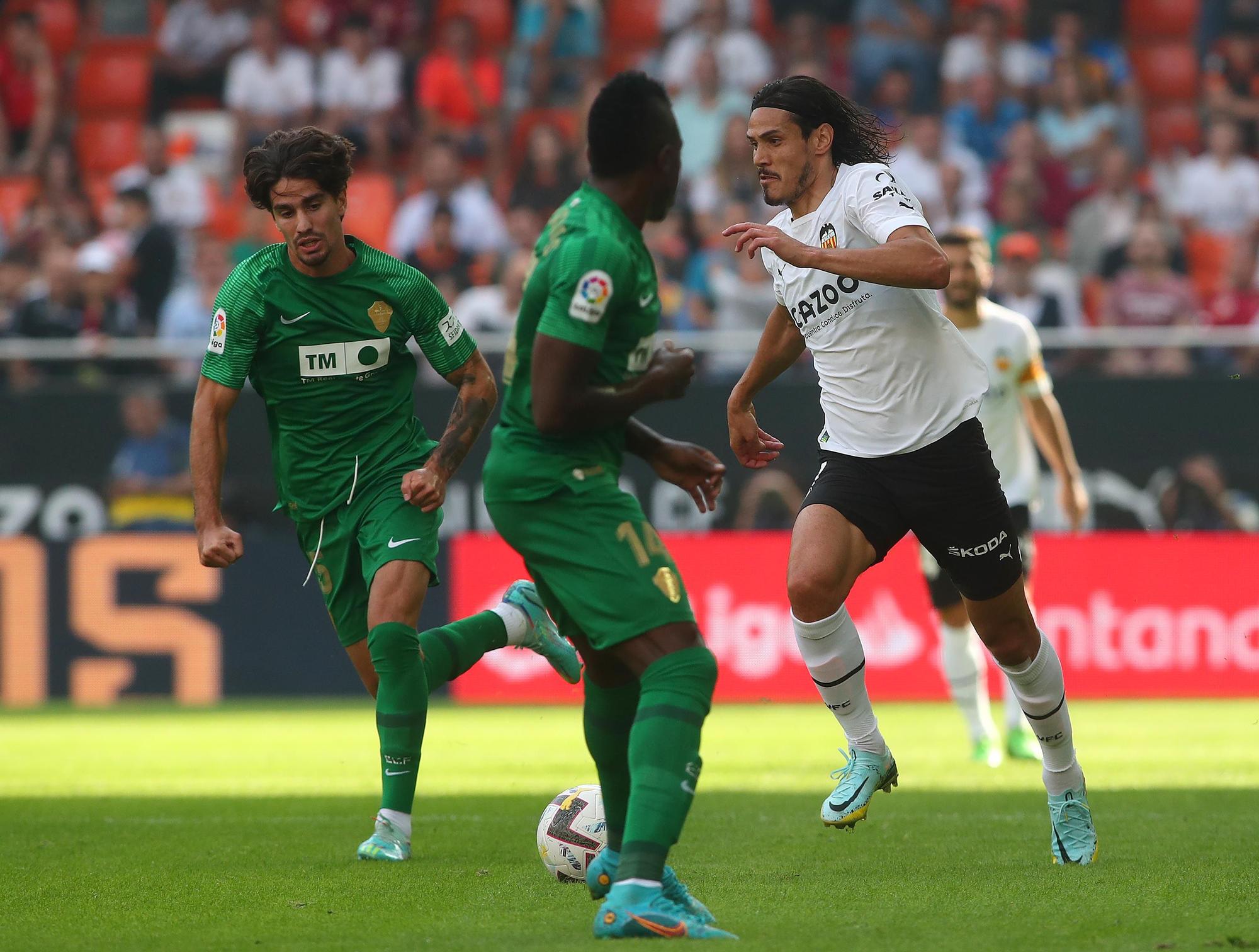 El empate entre el Valencia CF y el Elche en Mestalla, foto a foto