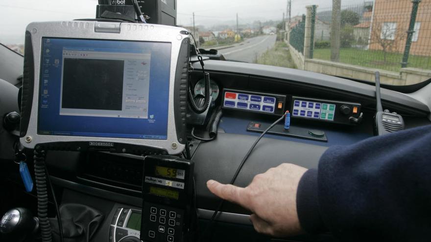 Radar móvil de la Policía Local de Corvera.