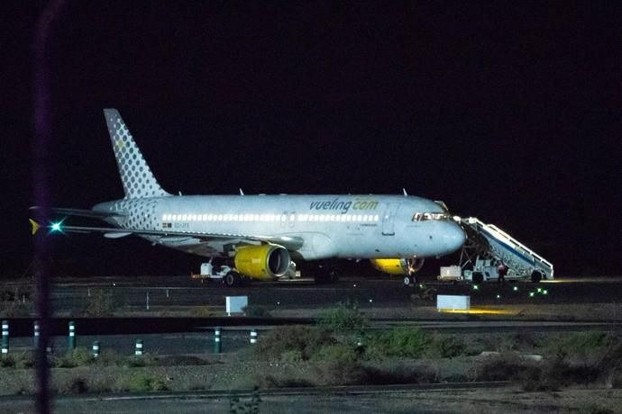 Desalojo de un avión en Fuerteventura
