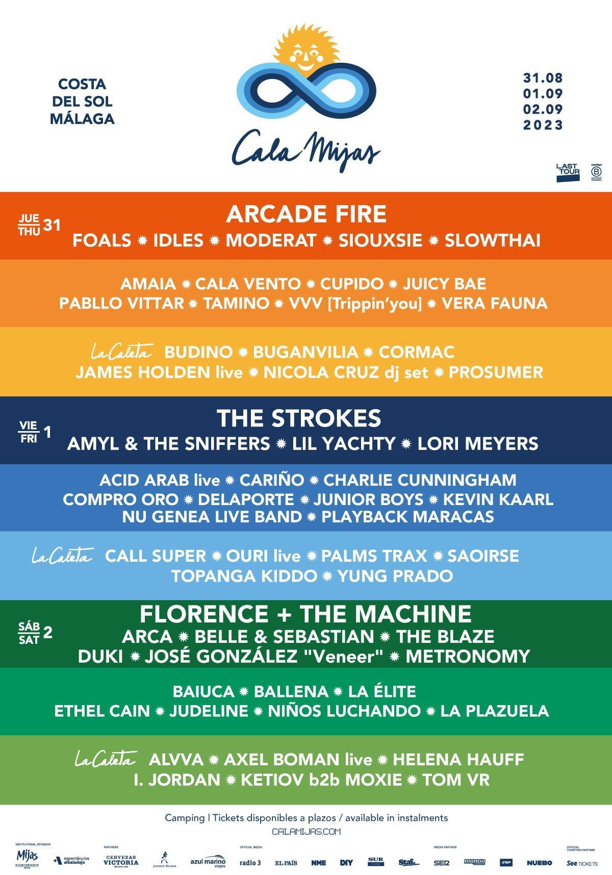 La segunda edición del festival Cala Mijas suma 45 artistas y anuncia su programación por días.