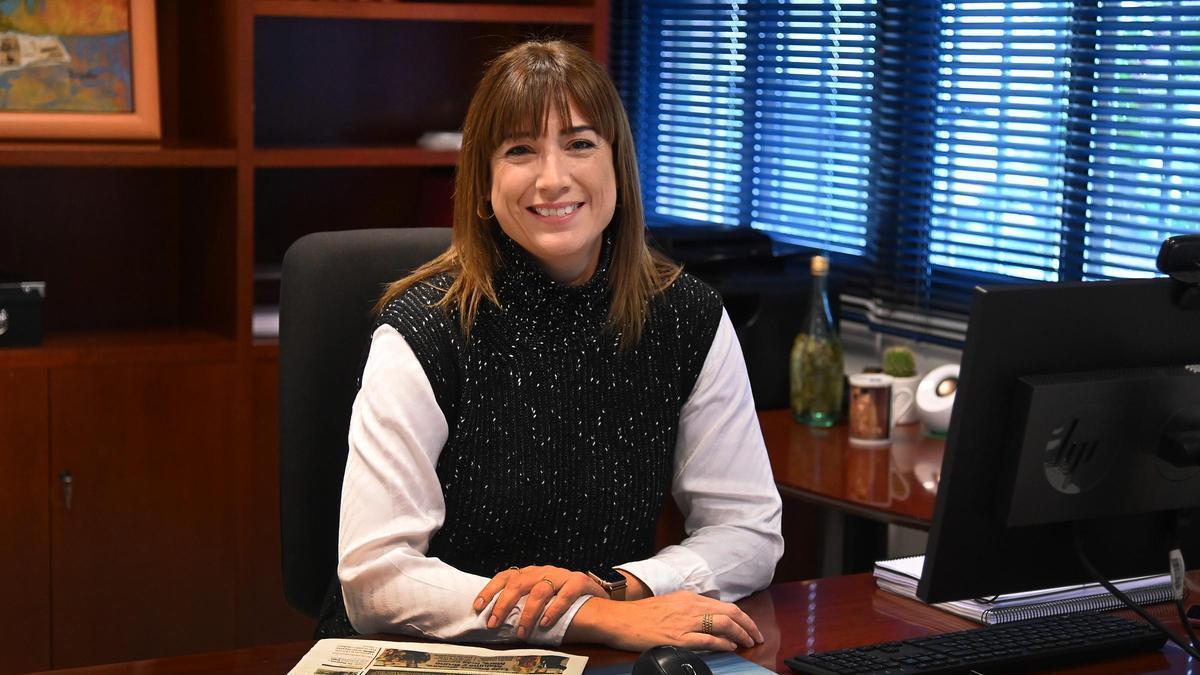 Laura Safont, en su despacho de las oficinas de ‘Mediterráneo’.