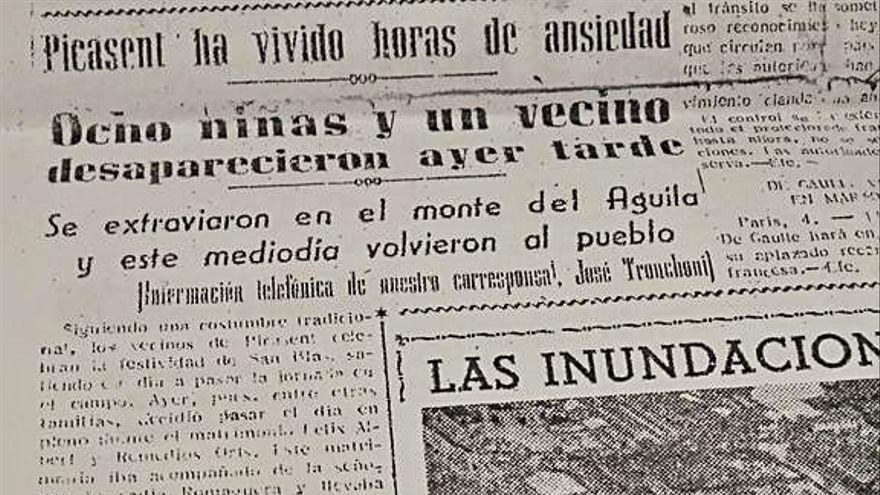 Recorte del periódico vespertino «Jornada», que publicó la noticia de la desaparición.