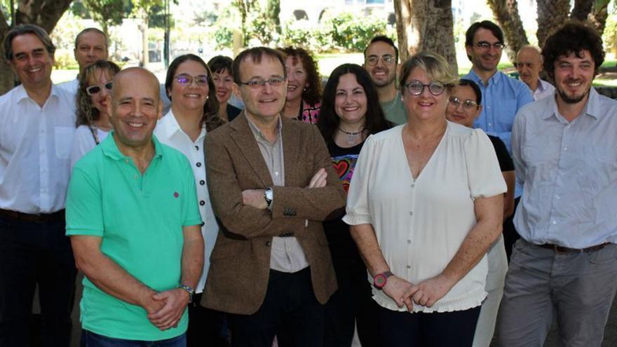 Los representantes de Unidas Sí Podemos en Santa Cruz.