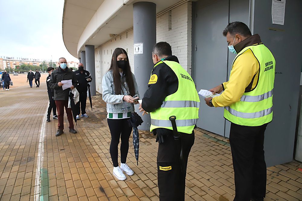 Aficionados asistentes al encuentro Córdoba CF-Tamaraceite