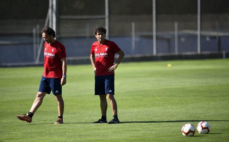 Entrenamiento del Real Zaragoza en la Ciudad Deportiva