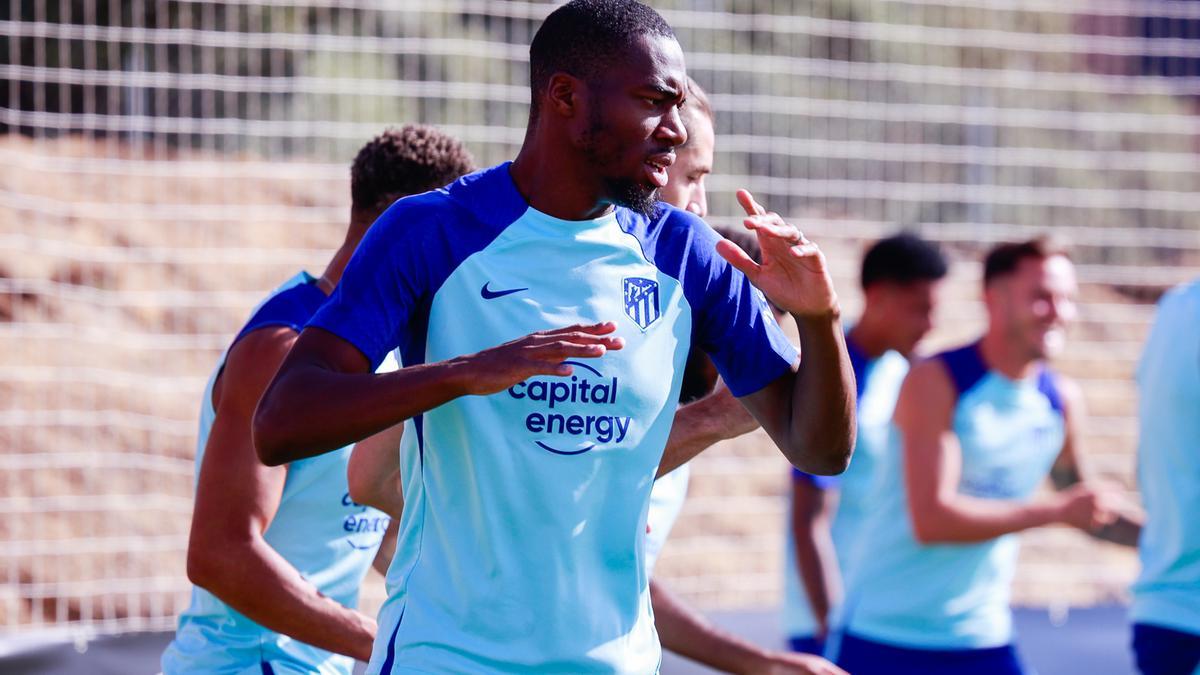 Kondogbia, durante un entrenamiento