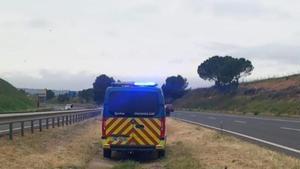 Detenidos por circular por la A-2 en patinete y sentido contrario y tirar piedras a coches