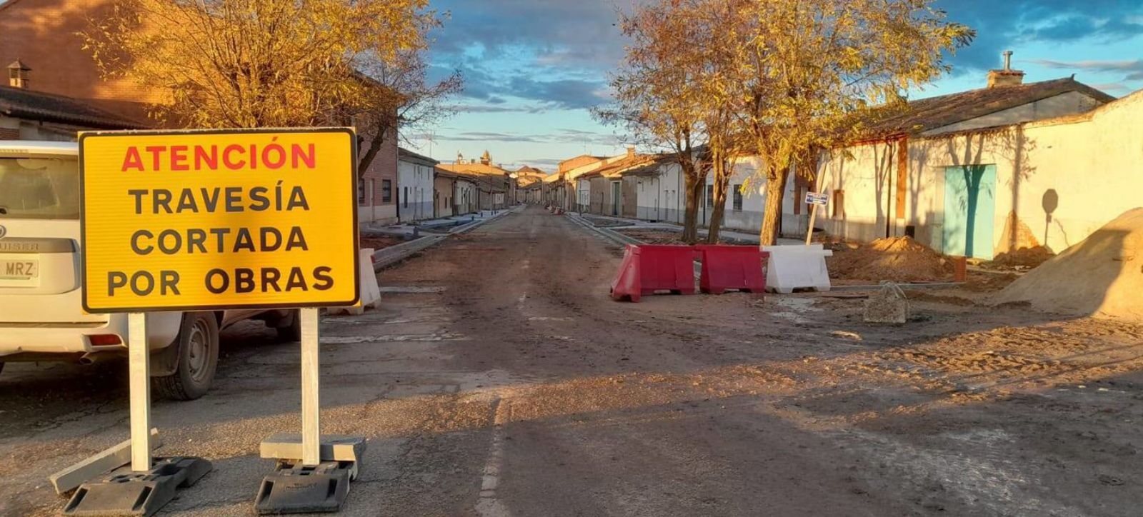 Estado actual de las obras en la travesía de Tagarabuena. | C. T.