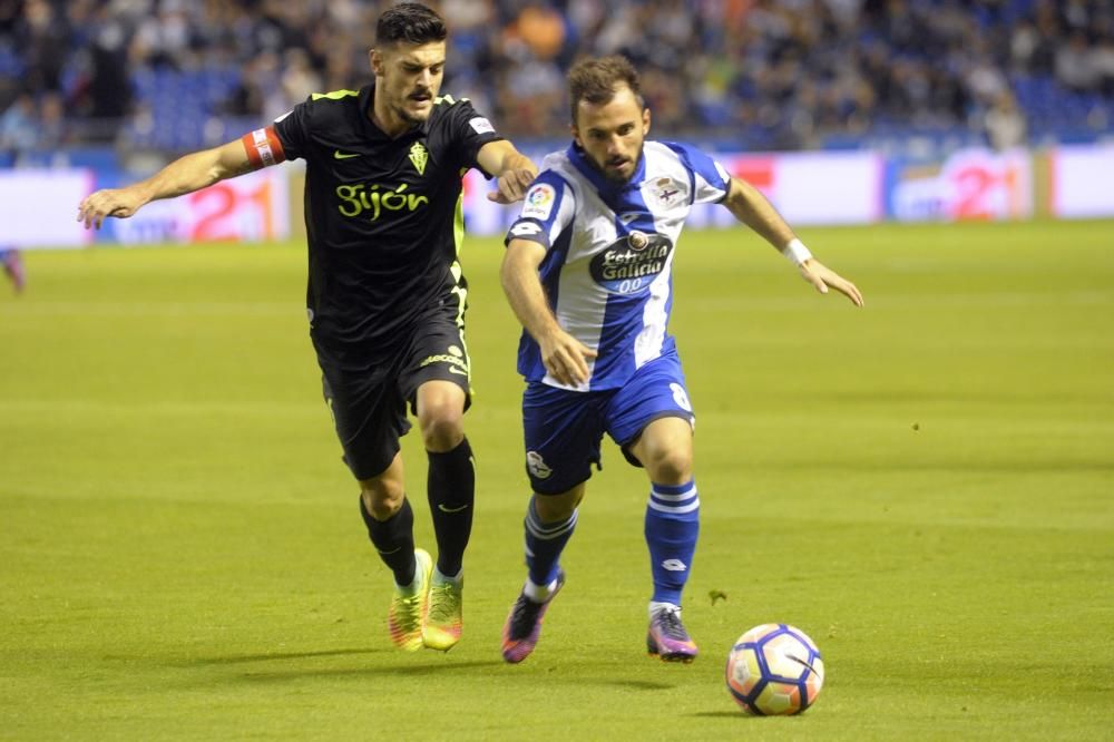 El Dépor logra la victoria ante el Sporting