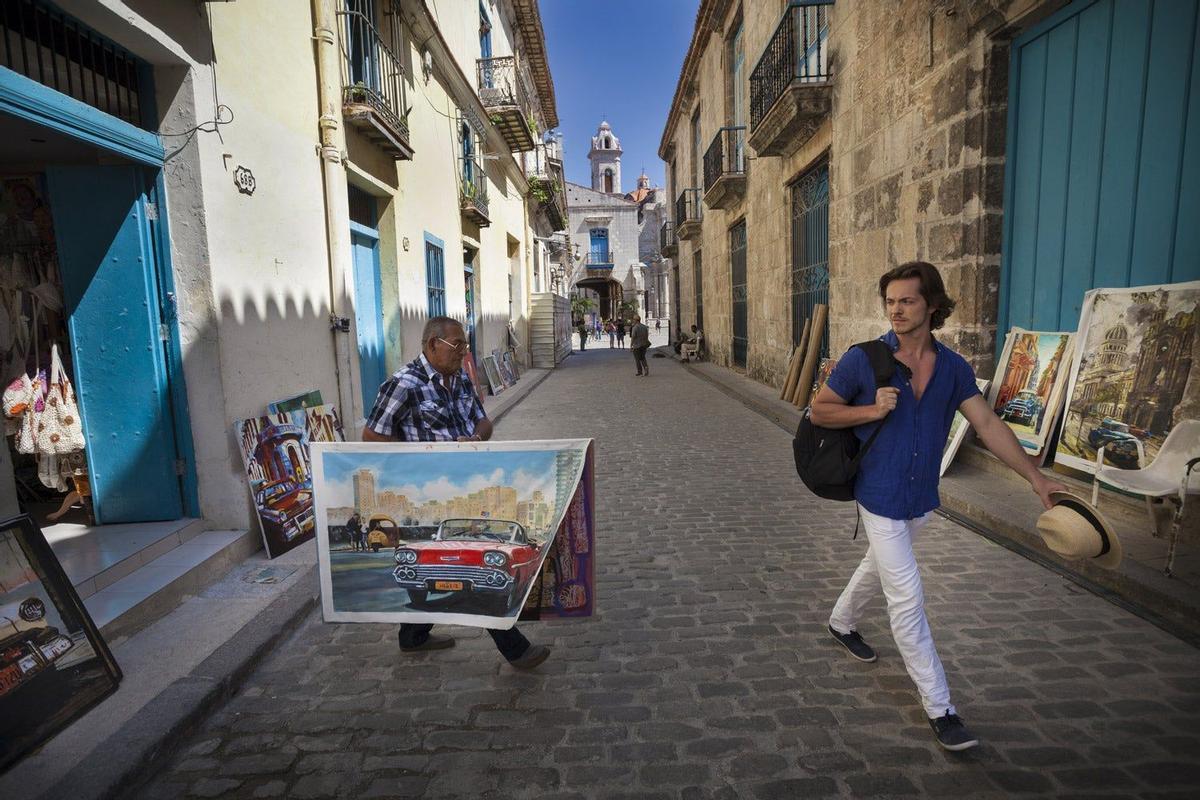 Arte callejero en La Habana Vieja