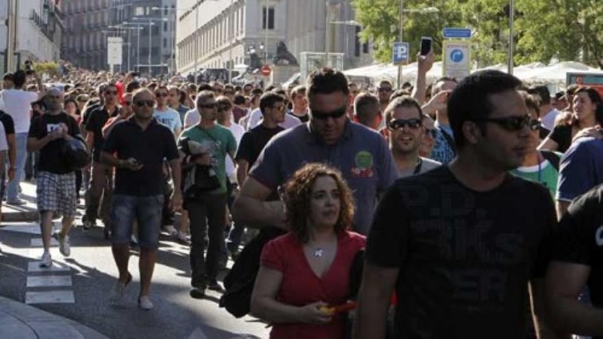 Los funcionarios de la Moncloa se unen a las protestas