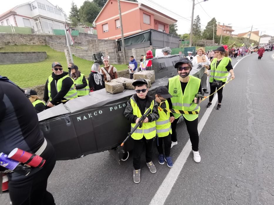 Moaña, Aldán y Bueu dicen adiós a sus carnavales con altas dosis de humor y originalidad.