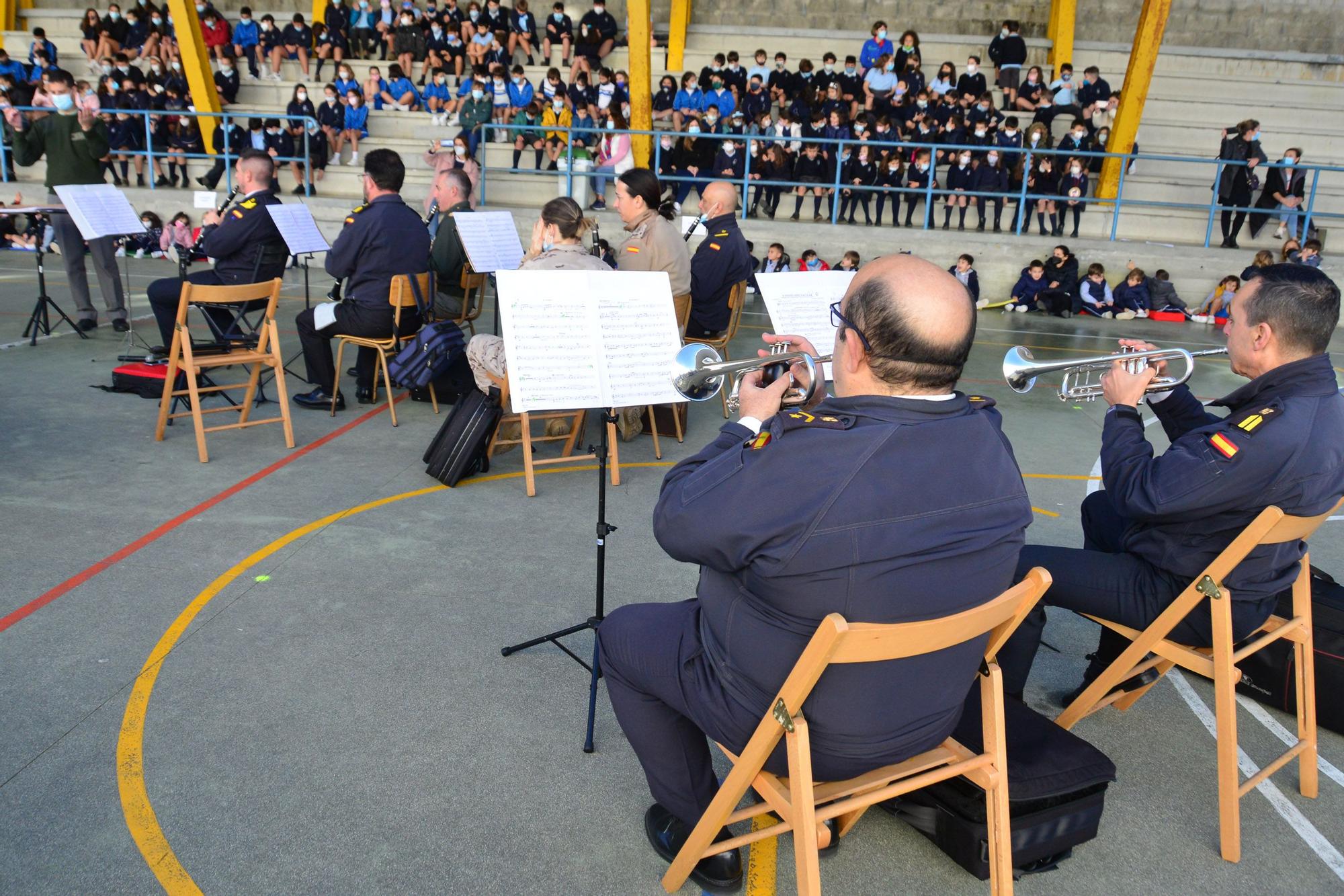 Concierto de la Banda de Música de la Escuela Naval de Marín en Bueu