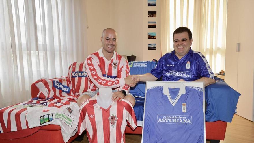 El derbi de las 500 camisetas: la increíble colección de Seve Casanova y Juan del Valle y un sinfín de historias por contar