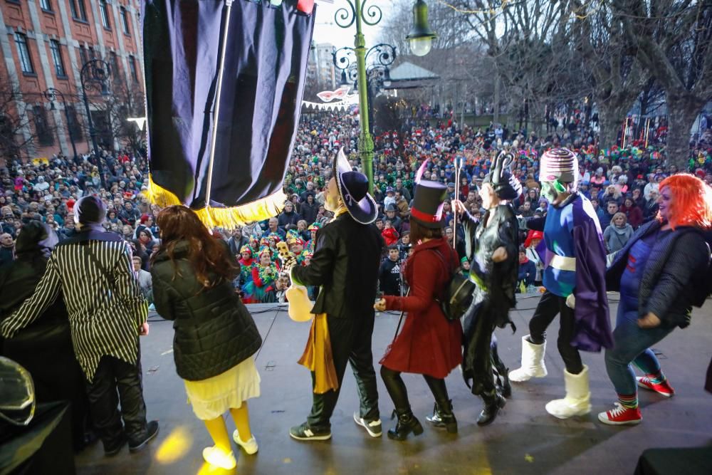 Carnaval en Gijón 2018: entrega de premios a los mejores disfraces.