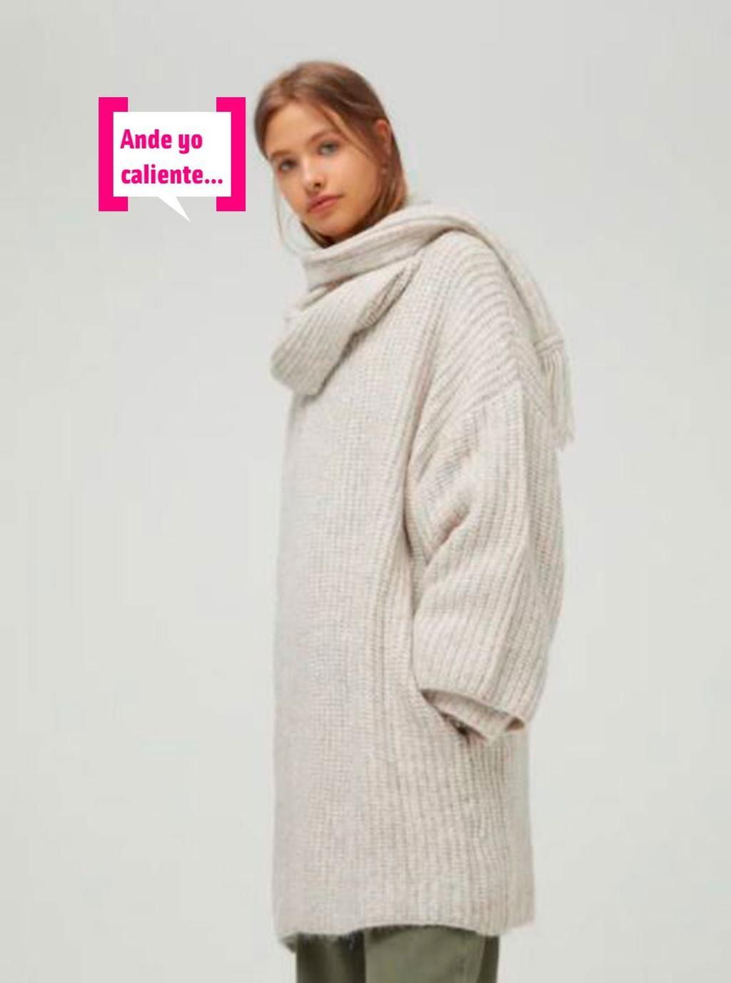 Modelo con el 'jerseybufanda'