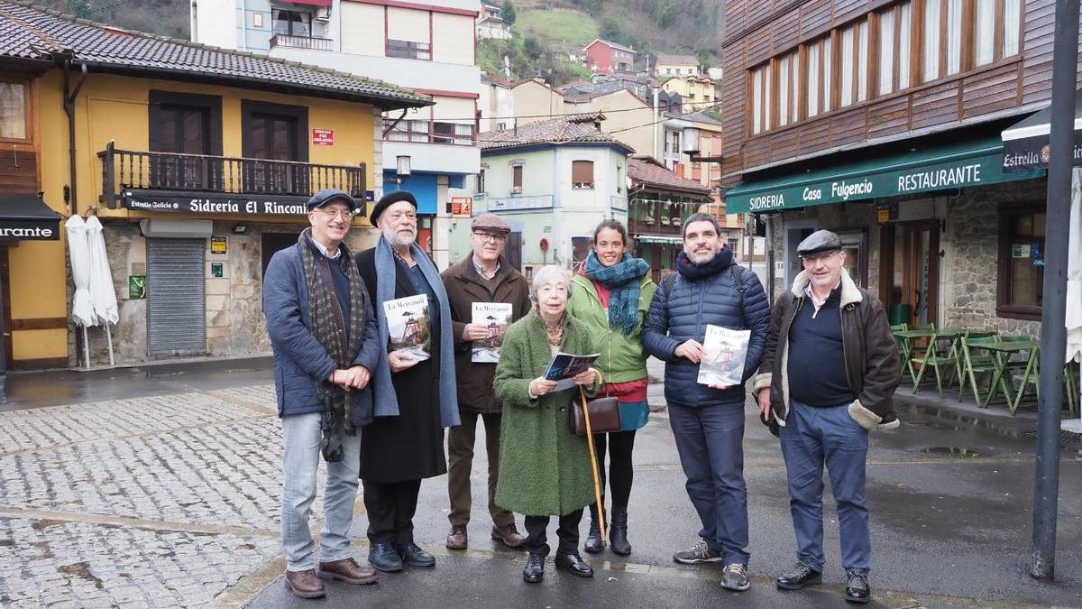 Por la izquierda, Darío Díaz, Joserra Gonzalez Parada, , Ramiro Lomba, María Luisa González, Alba Hodei Gonzalez,  Javier de Frutos  y  José Ramón Viejo.