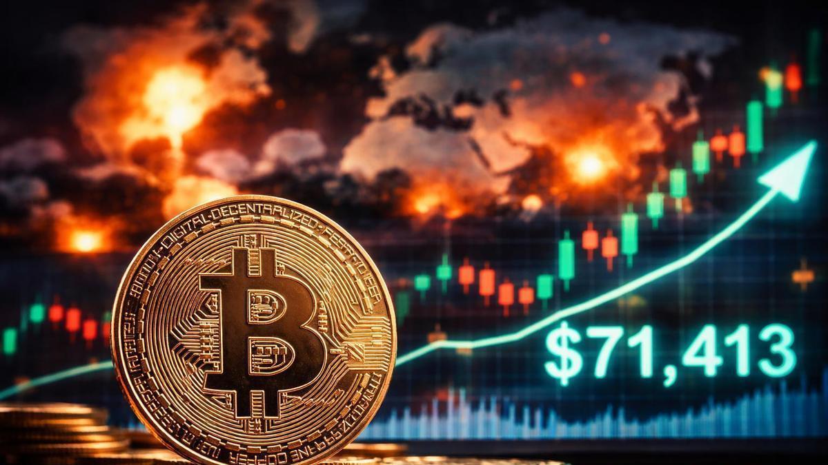 El bitcoin rebota y supera los 71.000 dólares