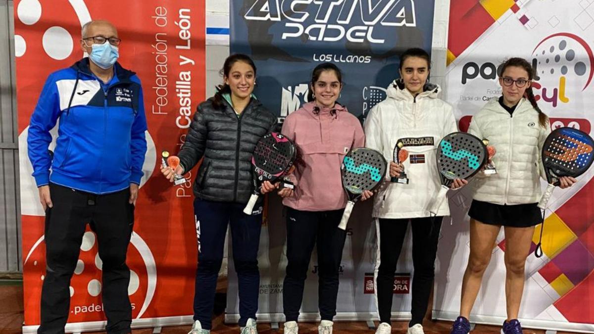 Ganadoras y finalistas de la cuarta prueba del Circuito Provincial. | Cedida