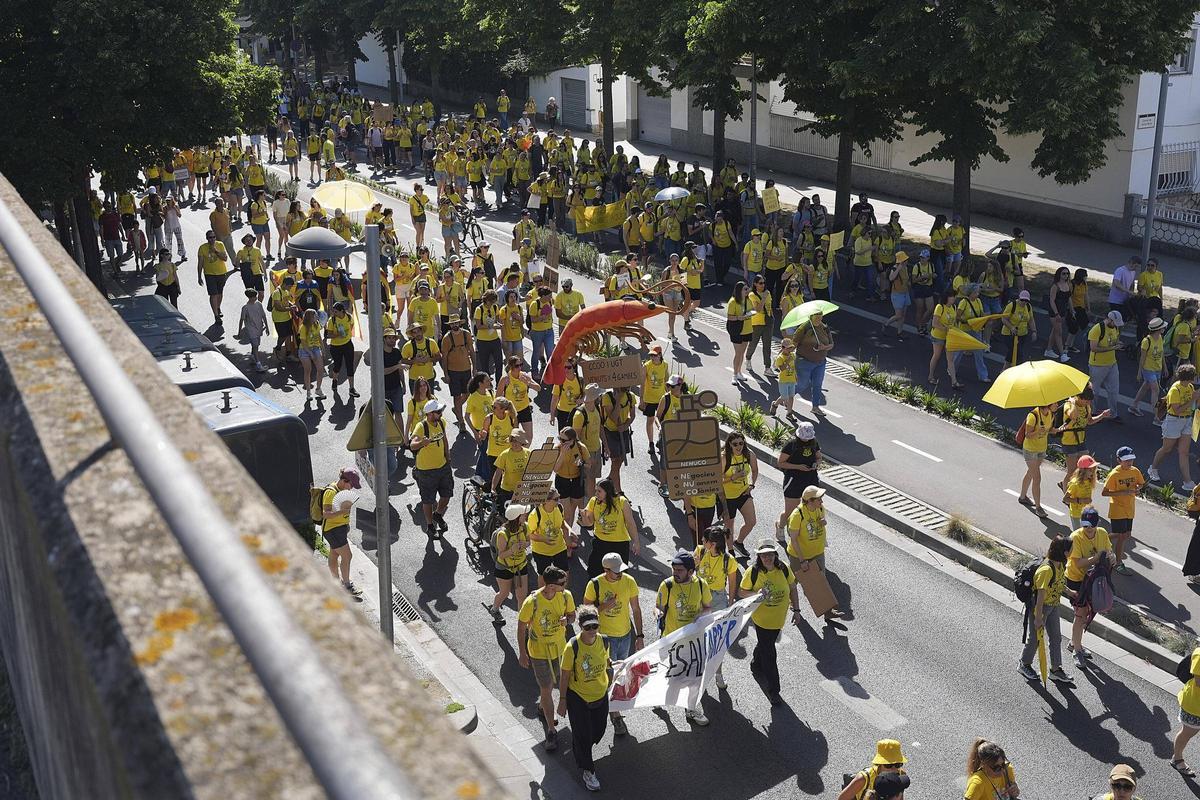 Les imatges de la nova jornada de vaga educativa a Girona