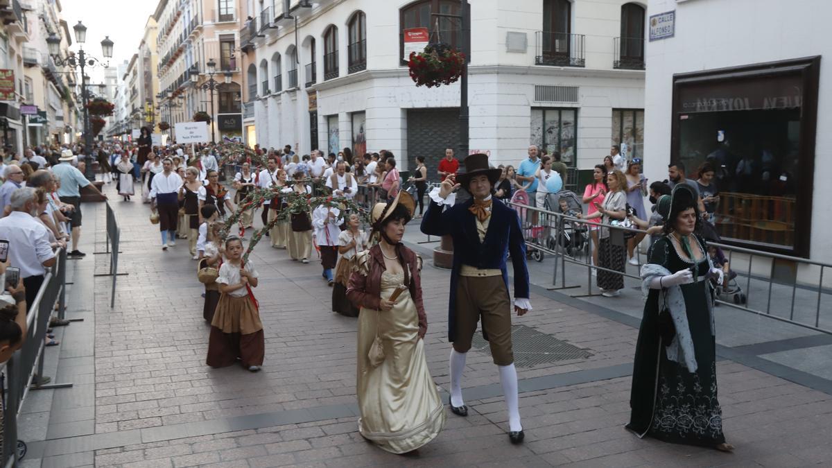 Apertura de las fiestas goyescas del año pasado en la calle Alfonso