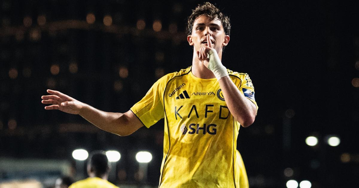 Joao Felix tras anotar un tanto con la camiseta del Al Nassr
