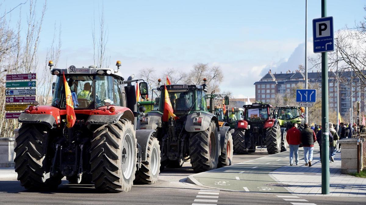 Tractorada de los agricultores.