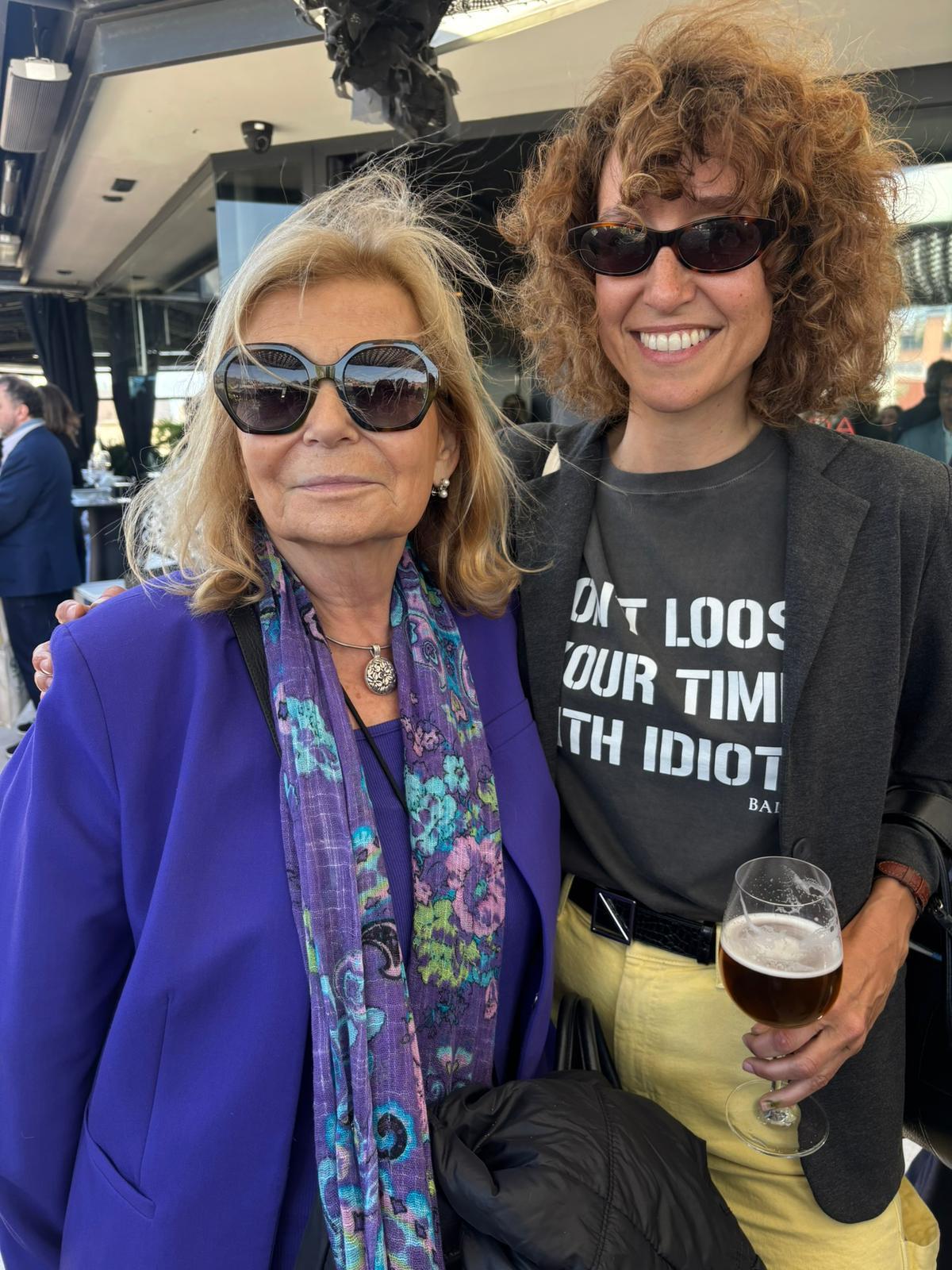 La foto con Carme Riera.