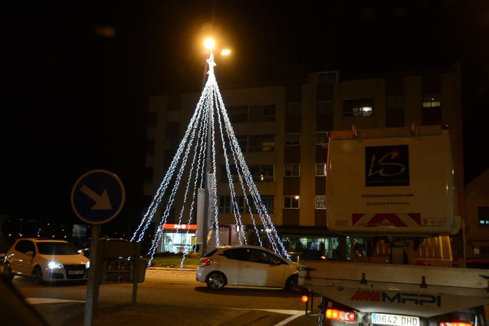 Cangas y Moaña ya brillan para la Navidad