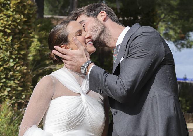 María Pombo y Luis Zamalloa en el día de su boda