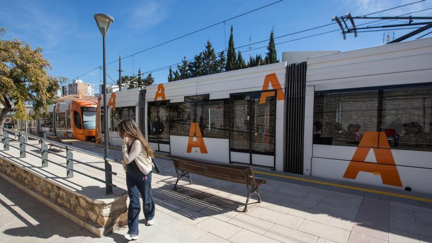 El tranvía y el tren Alicante-Benidorm vuelven a parar desde esta mañana en Isleta