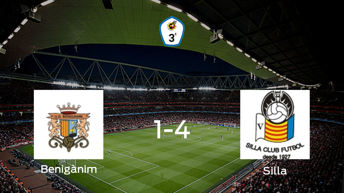 Goleada del Silla CF en el estadio del Benigànim (1-4)