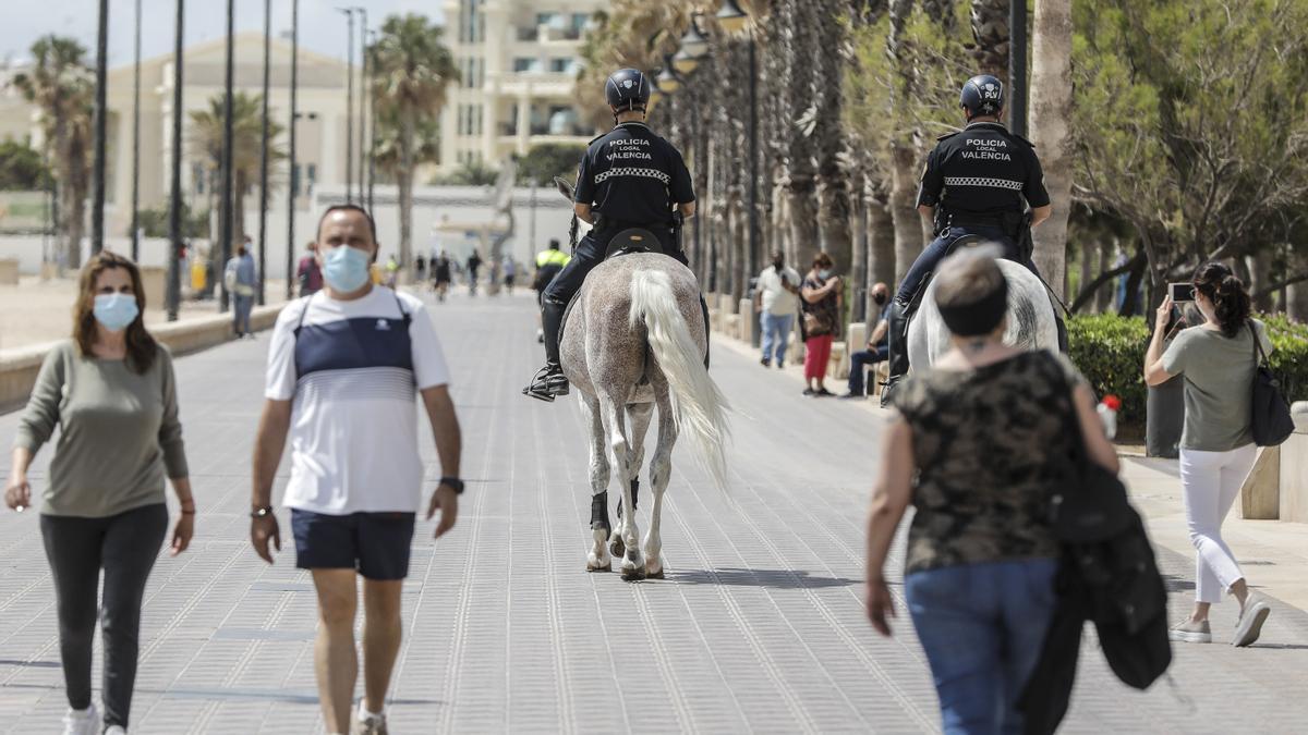 Paseo marítimo de Valencia.