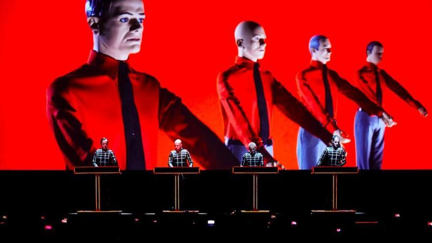 Kraftwerk durante una de sus actuaciones 3D.