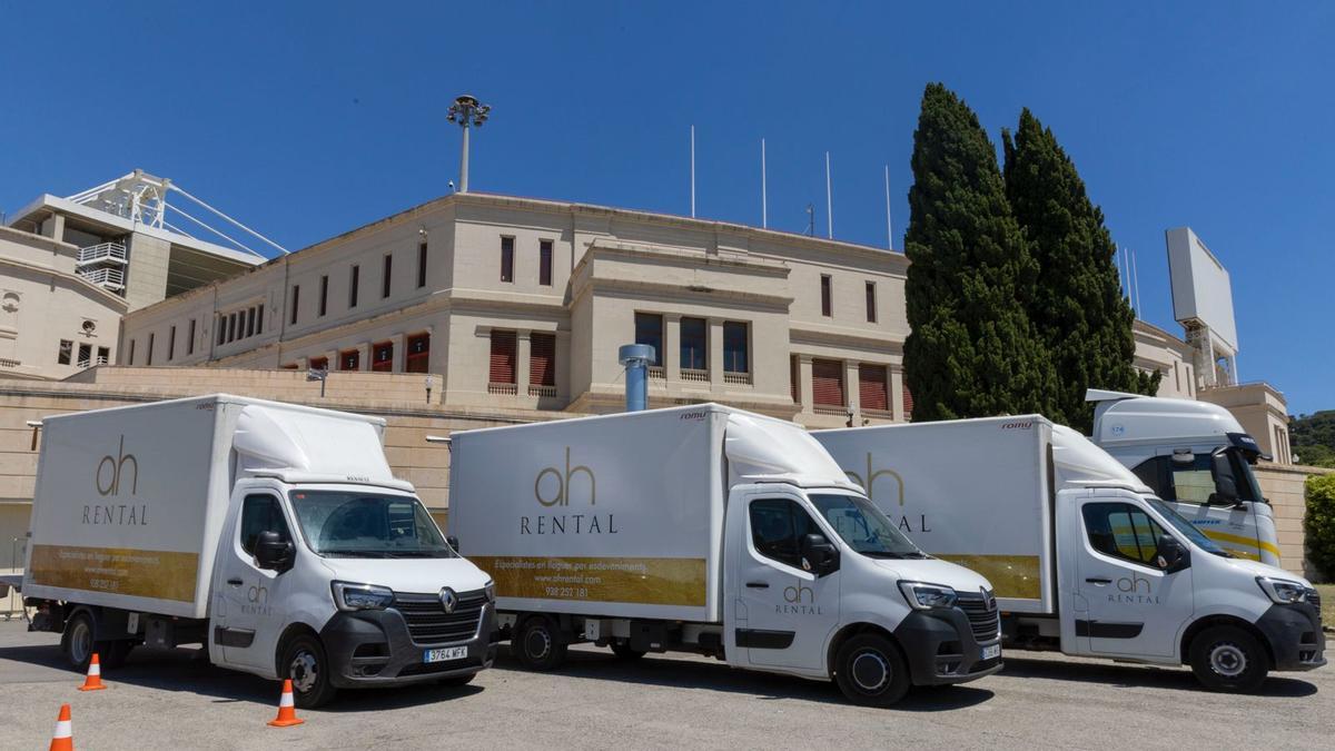 Imágenes del vaciado del Olímpic por parte del Barça