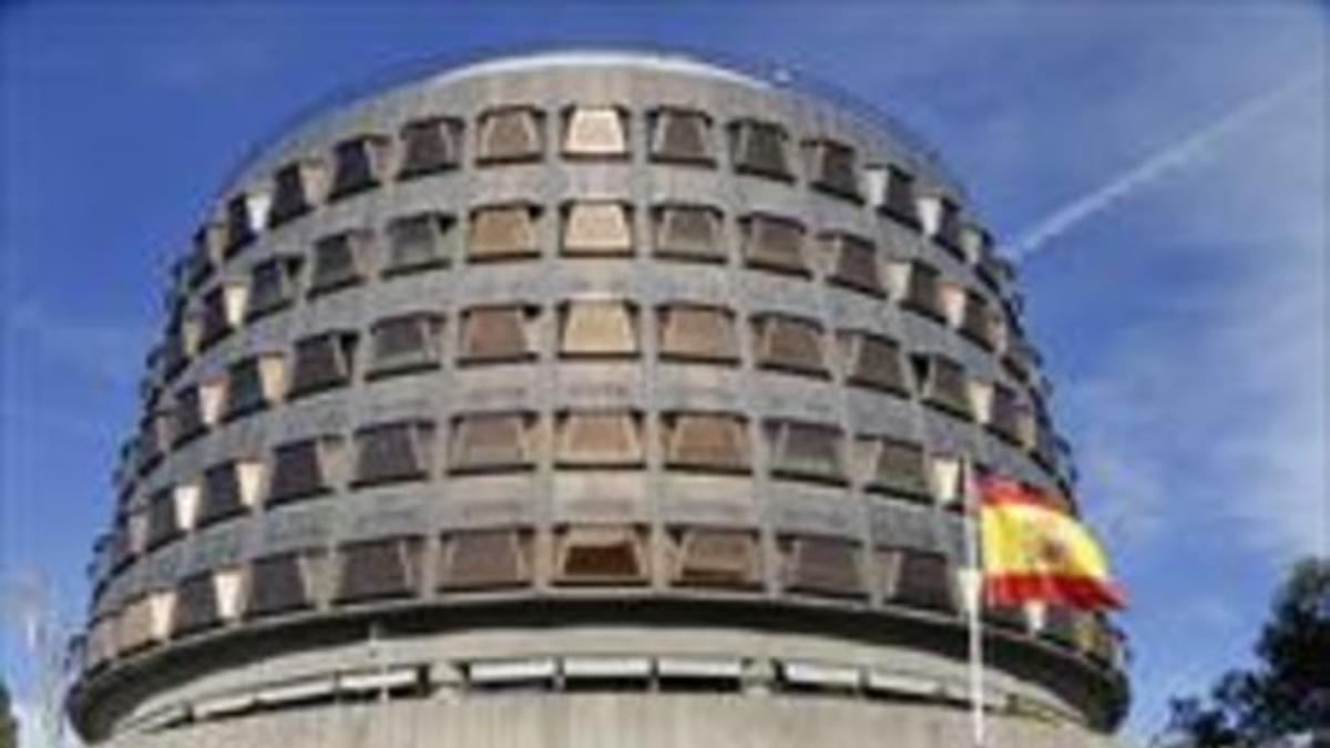 El edificio del Tribunal Constitucional, en Madrid, ayer.