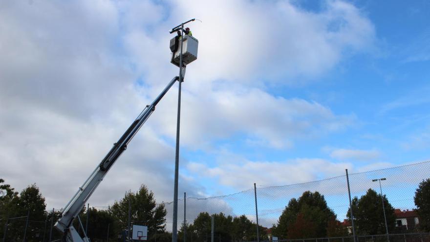 Nueva iluminación de las pistas deportivas de Zamora.