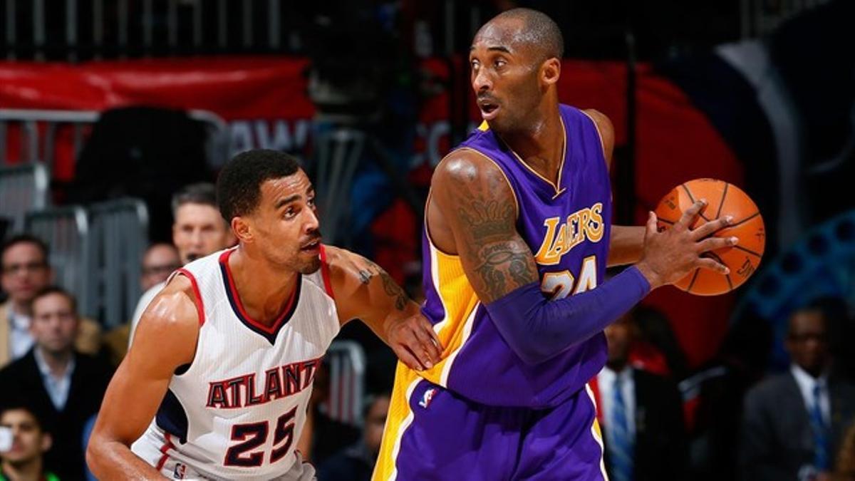 Kobe Bryant, ante los Hawks.