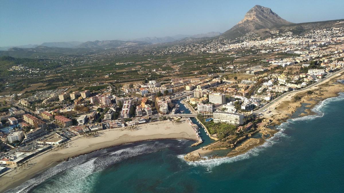 Imagen aérea de Xàbia