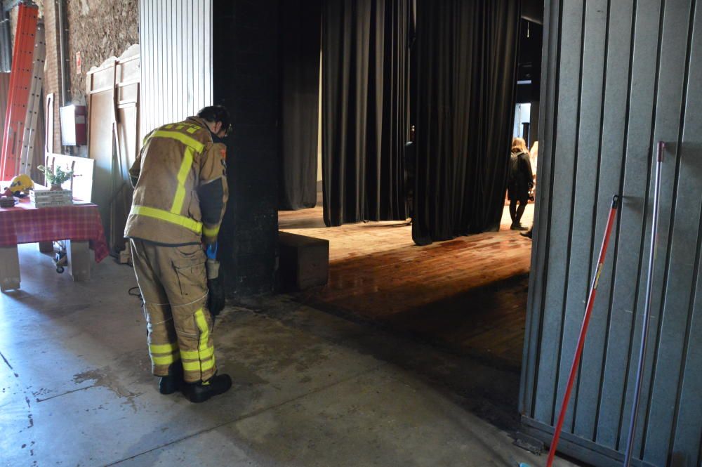 Inundació al Teatre Municipal de Berga