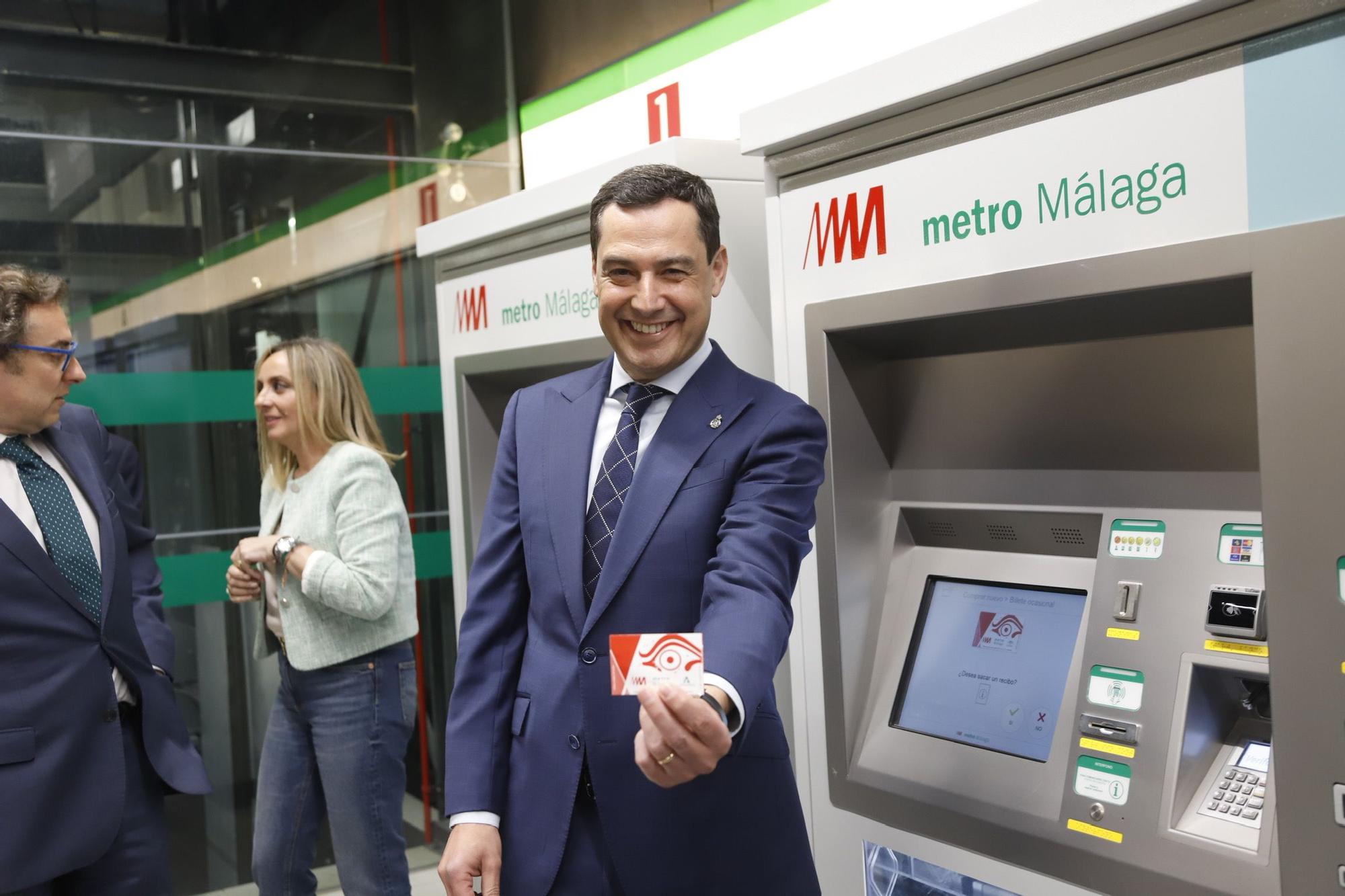 Inauguración de la ampliación del metro de Málaga hasta el Centro