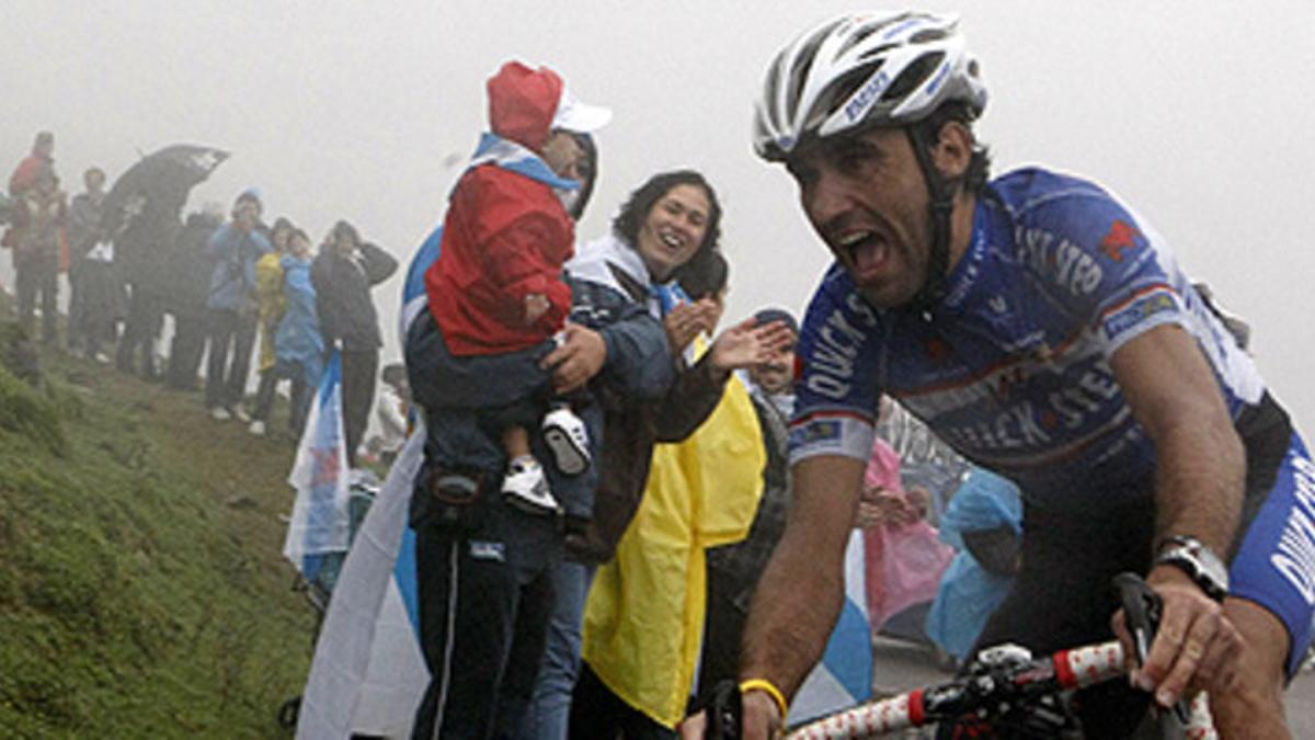 Carlos Barredo, en una etapa de la Vuelta Ciclista España del 2010