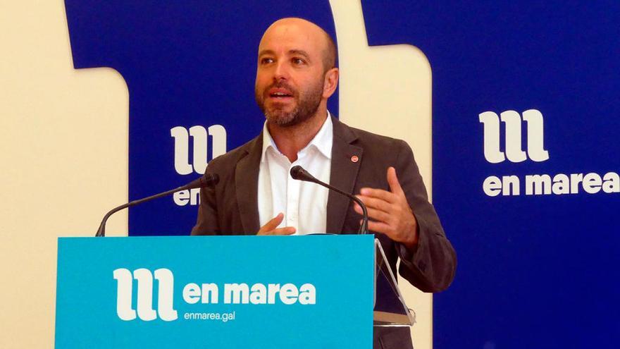 Luís Villares en rueda de prensa // En Marea