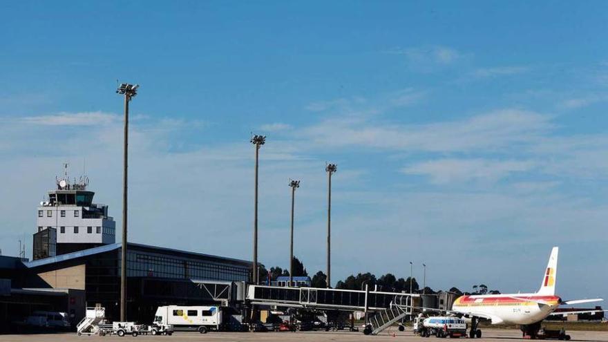 La pista del aeropuerto de Asturias.