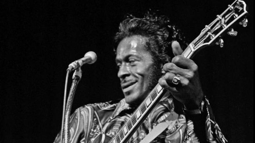 Chuck Berry, en un concierto en Las Vegas en 1972.