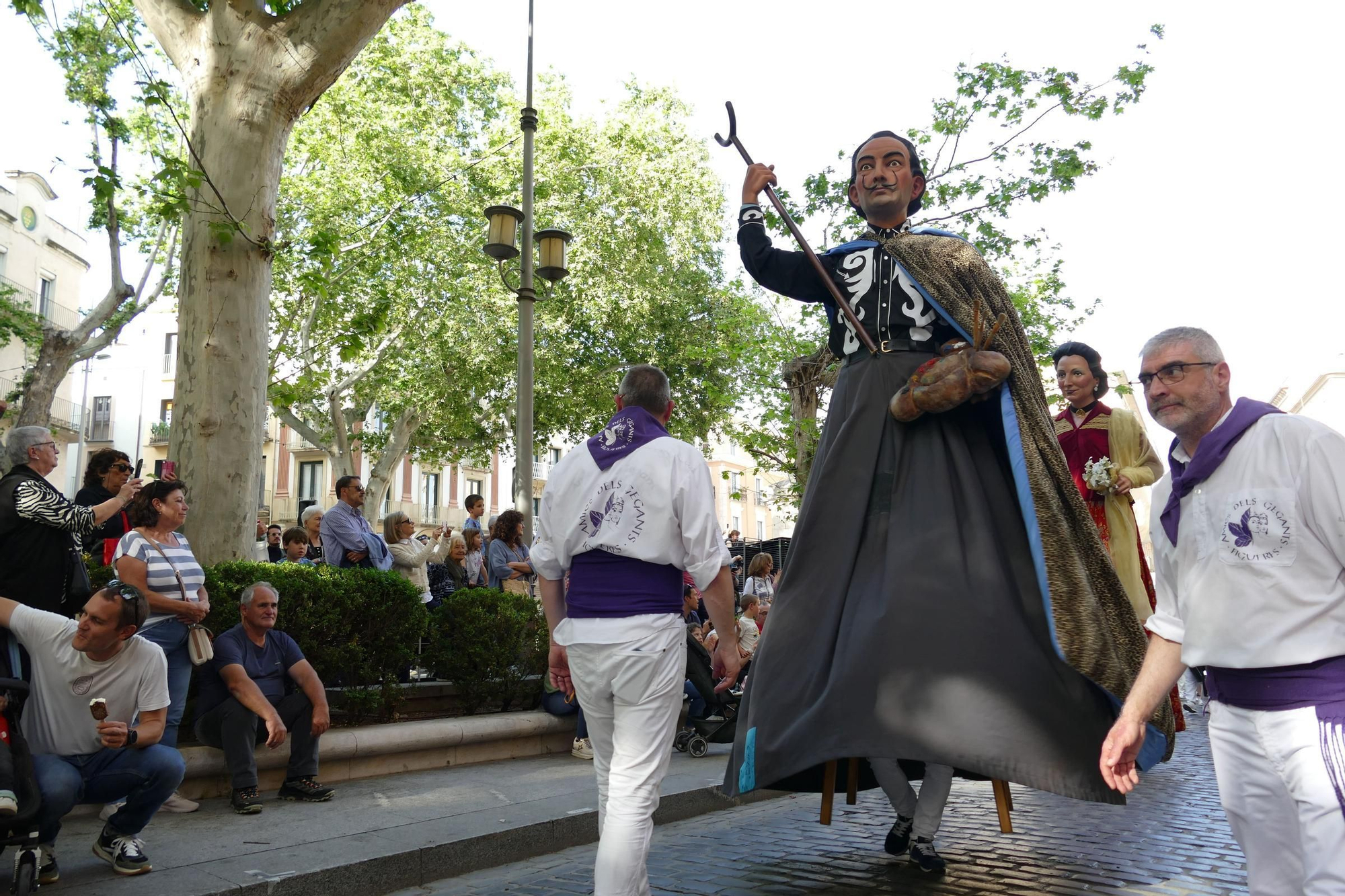 La trobada gegantera de la Diada de Santa Creu celebra els 30 anys dels Amics dels Gegants de Figueres