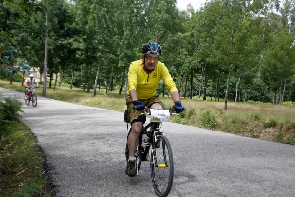 Más de 100 ciclistas participaron en la segunda edición de la Marcha por los Montes de Vigo.